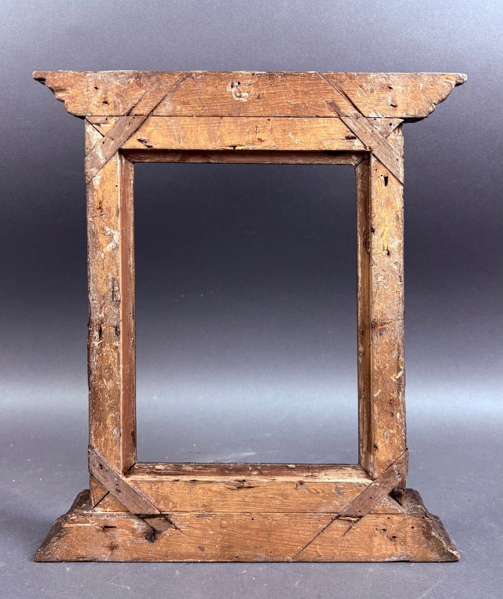 Cadre Tabernacle en Bois Doré, Italie, XVIIIe siècle-photo-6