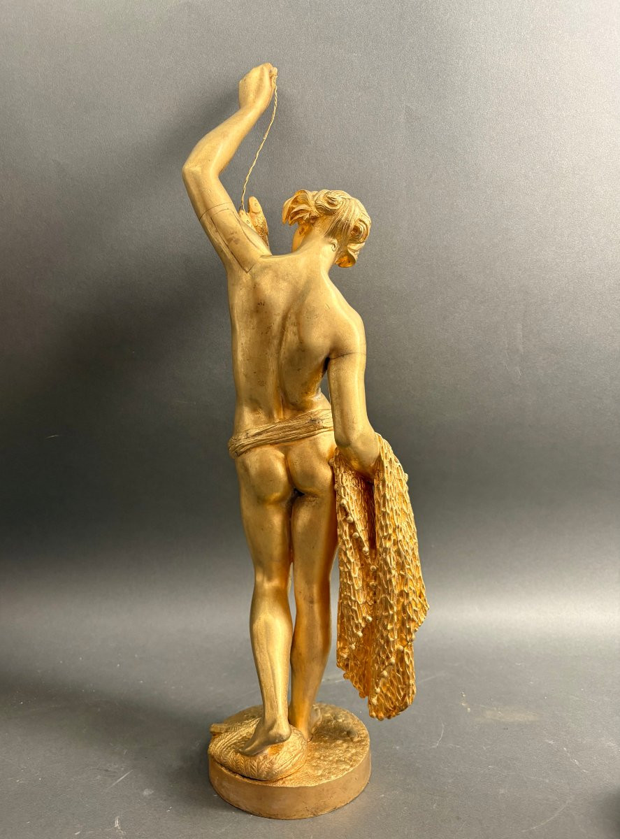 19th Large Gilt Bronze Sculpture In The Style Of Carpeaux-photo-3
