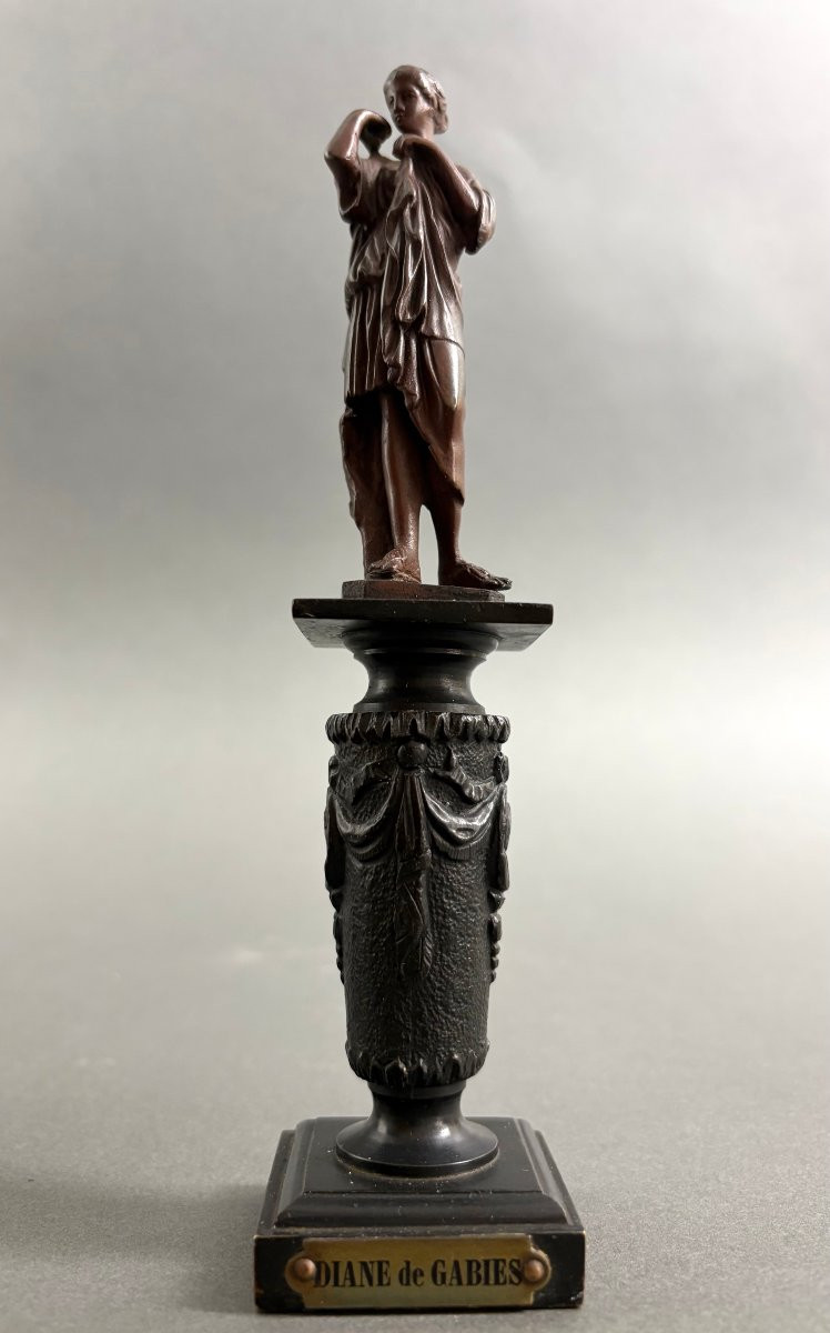 19th Pair Of Neoclassical Bronze Figurines Grand Tour Souvenirs-photo-2