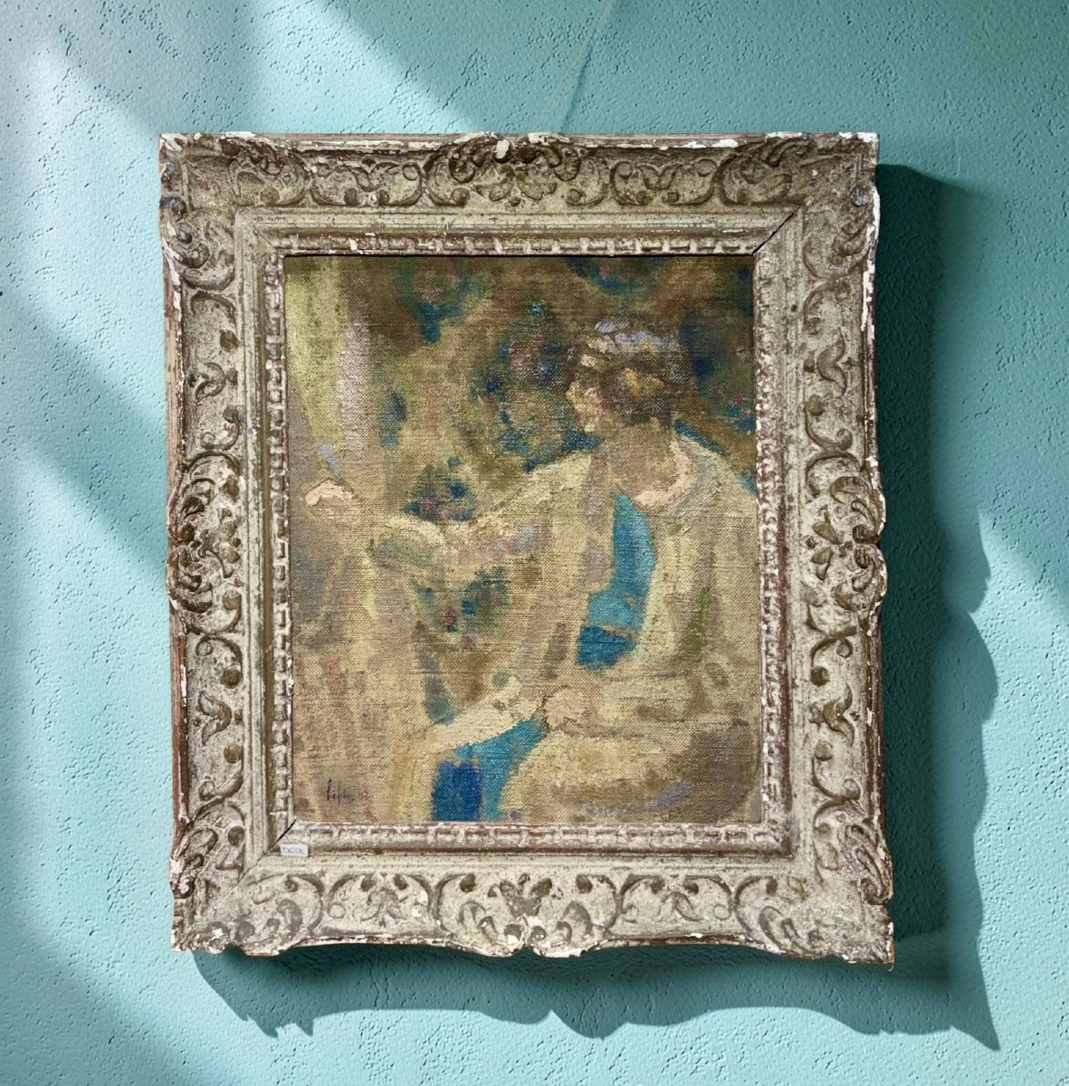 Joseph Lépine (1867-1943) Post-impressionnisme Française "Peintre à Montmartre"