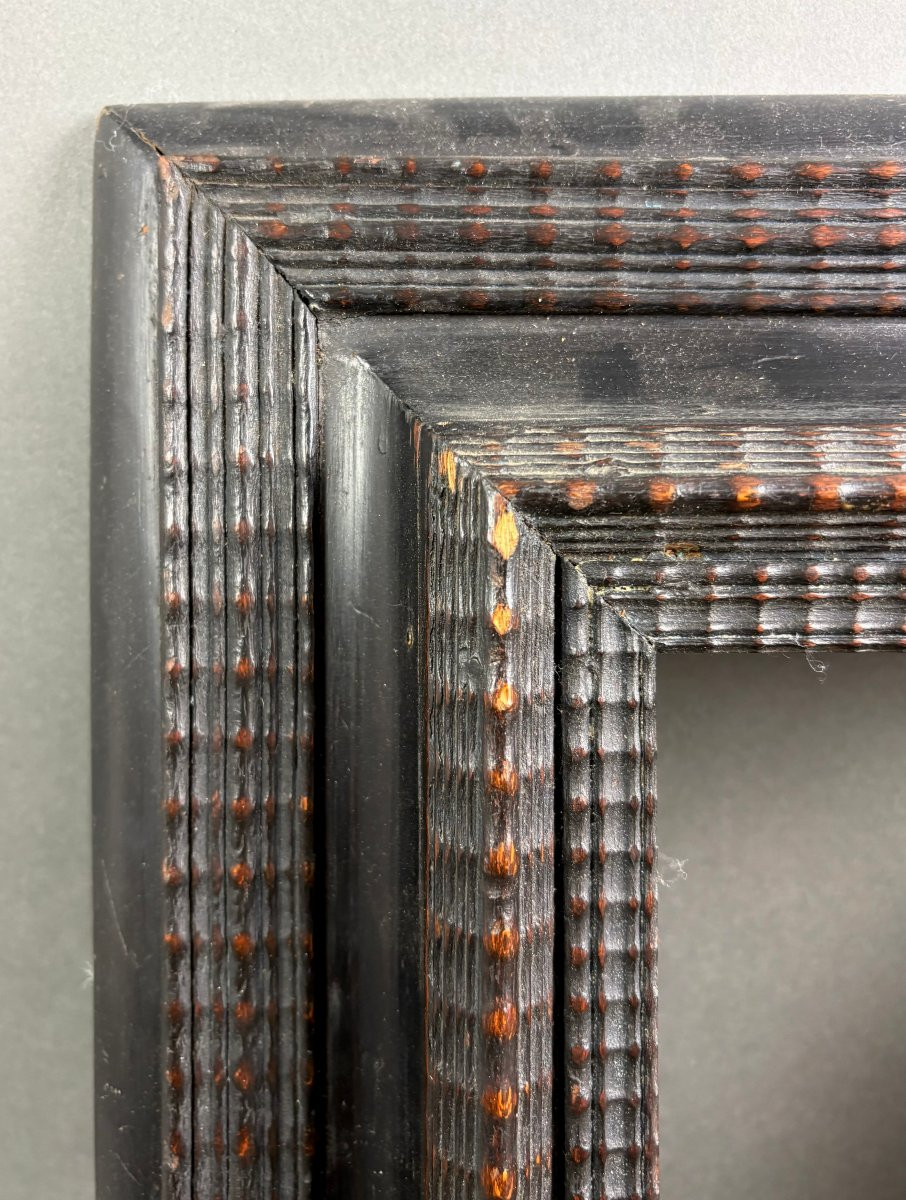 19th Italian Renaissance Revival Frame Ebonized Wood-photo-2