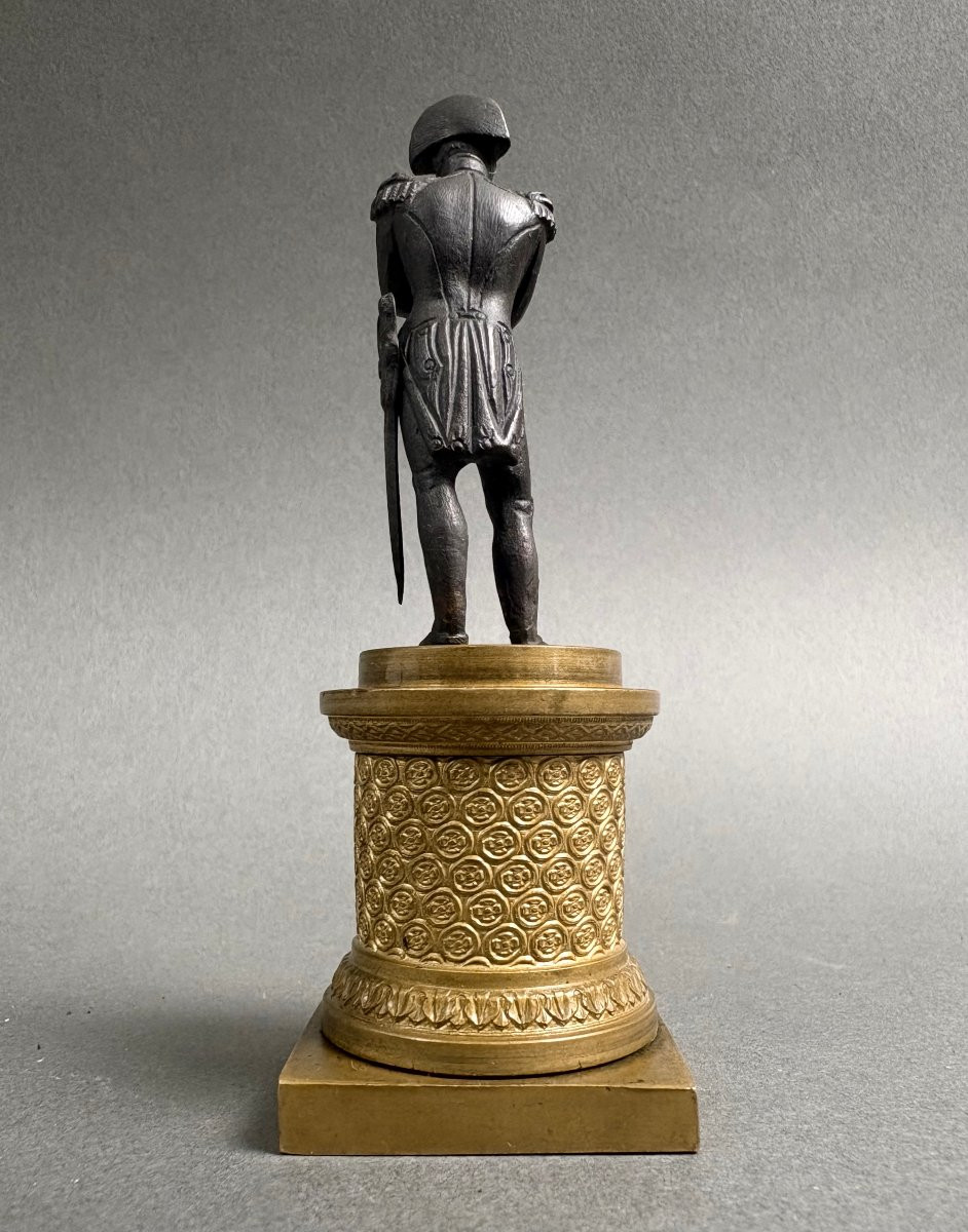 Napoléon Bonaparte Sculpture Miniature en Bronze 1er Empire-photo-3
