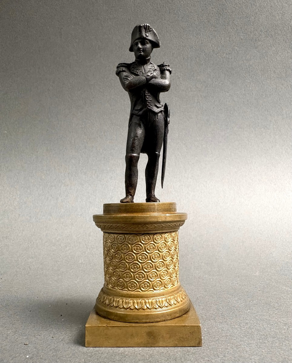 Napoléon Bonaparte Sculpture Miniature en Bronze 1er Empire