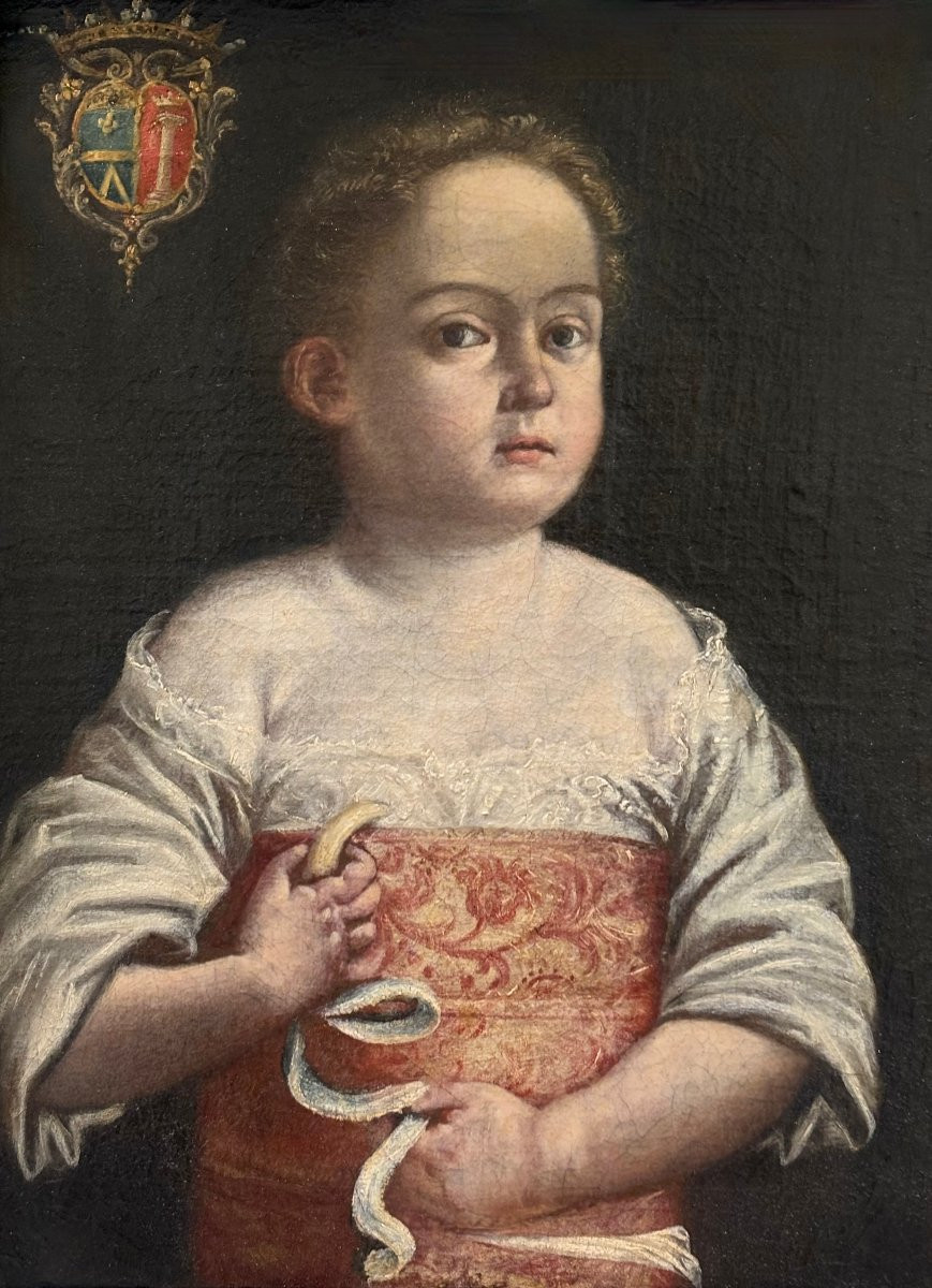 17th Portrait Of A Child From The Aldrovandi Colonna Family Emilian School-photo-2