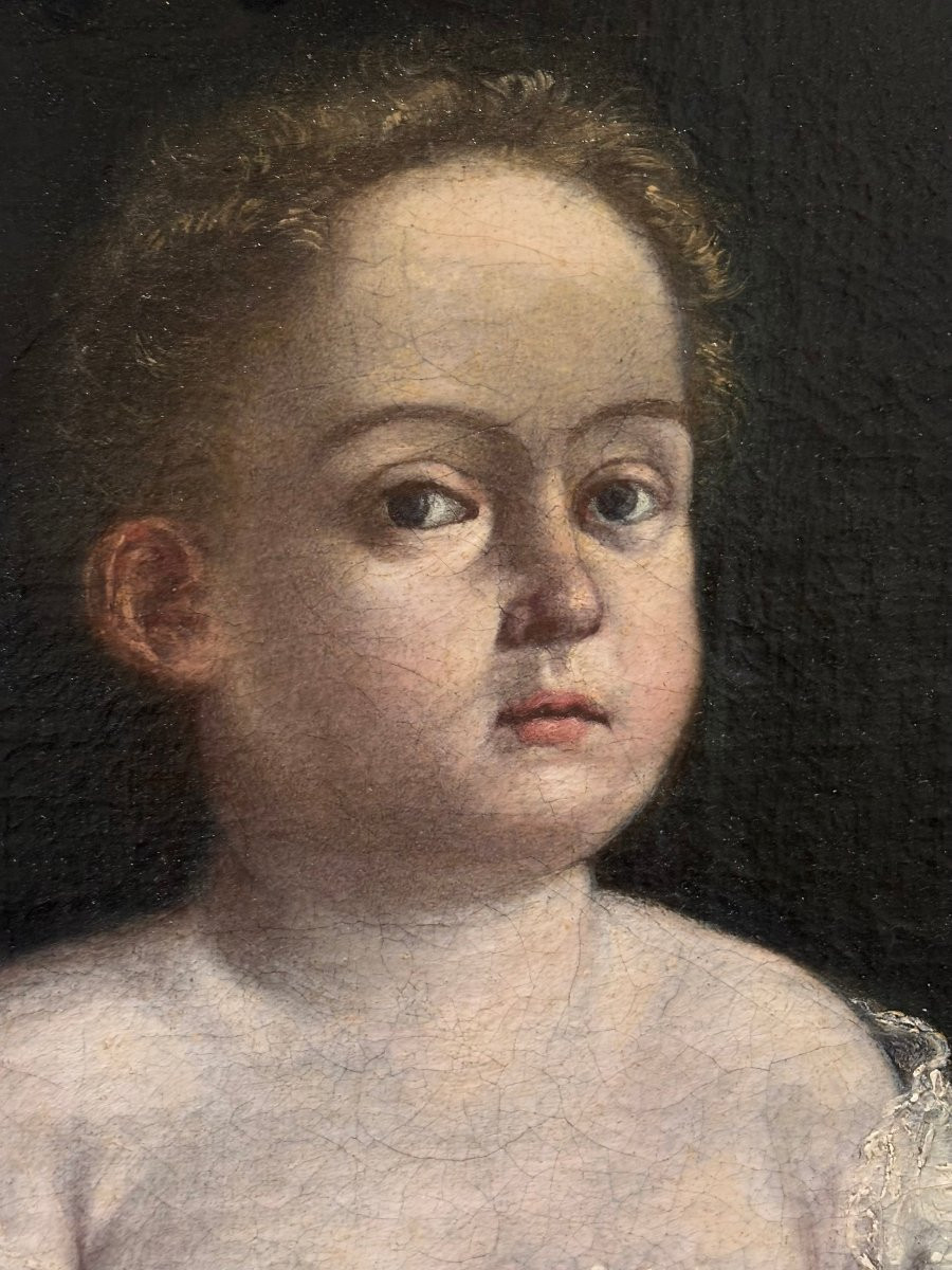 17th Portrait Of A Child From The Aldrovandi Colonna Family Emilian School-photo-4