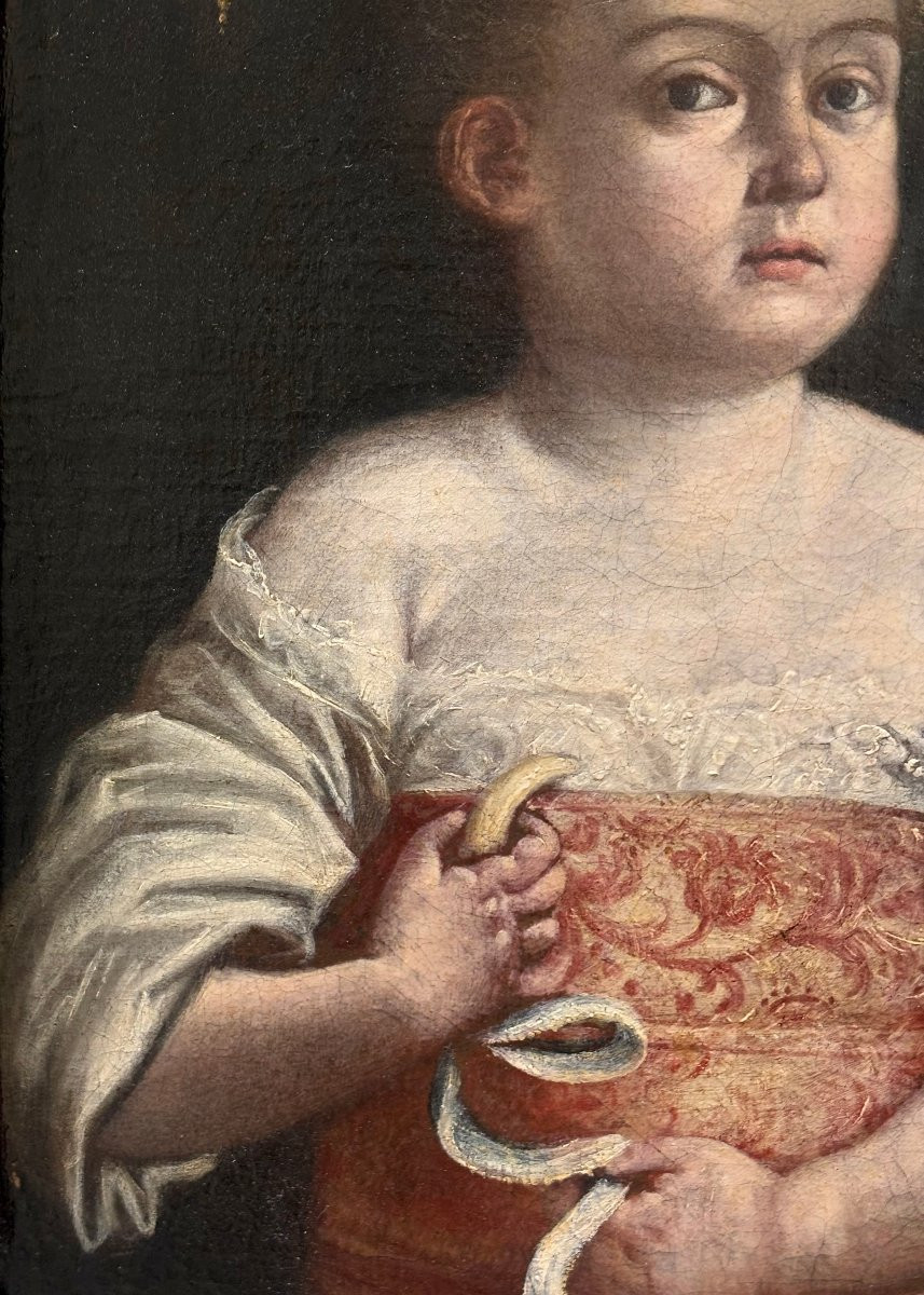 17th Portrait Of A Child From The Aldrovandi Colonna Family Emilian School-photo-5