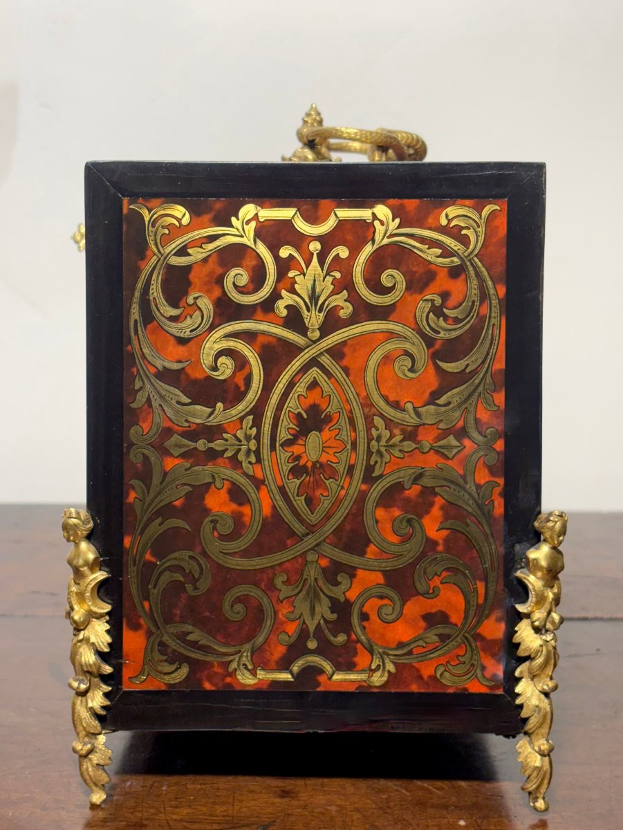 Cabinet En Marqueterie  Boulle signé "SUSSE  Frères" Napoléon III-photo-4