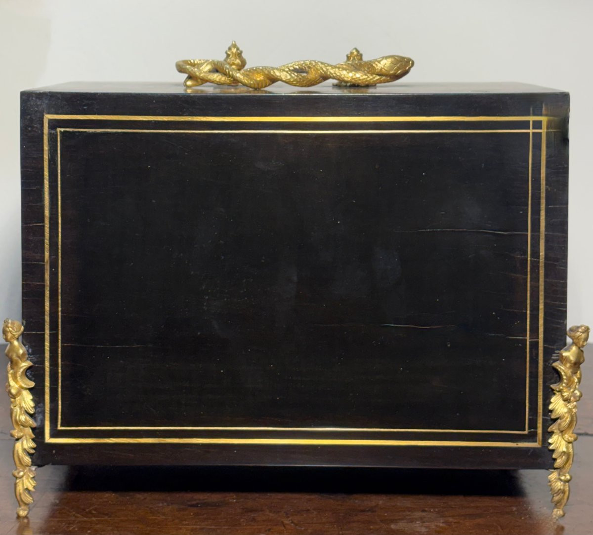 Cabinet En Marqueterie  Boulle signé "SUSSE  Frères" Napoléon III-photo-5