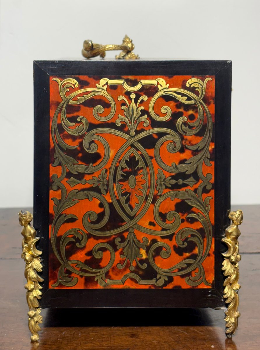 Cabinet En Marqueterie  Boulle signé "SUSSE  Frères" Napoléon III-photo-6