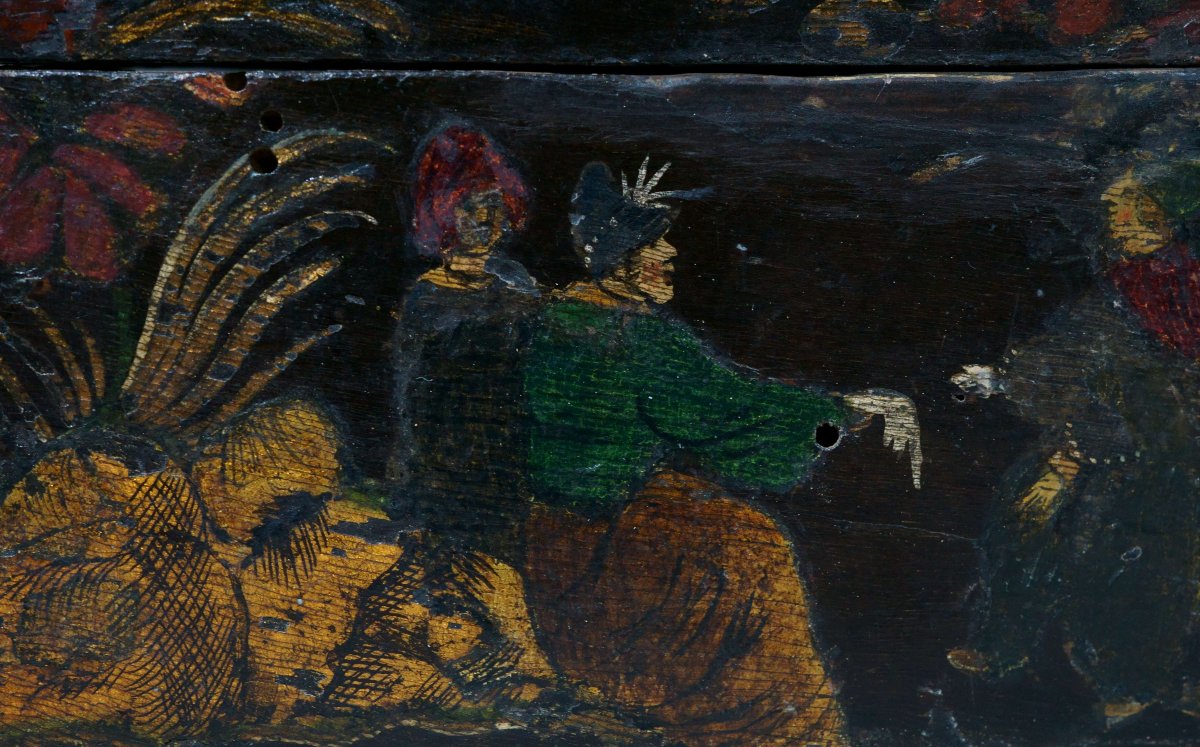 17th Lacquered And Gilded  Venetian Domed Box-photo-3