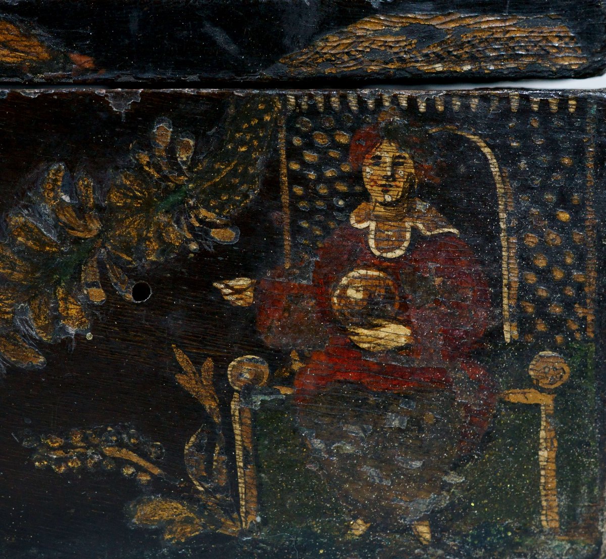 17th Lacquered And Gilded  Venetian Domed Box-photo-5