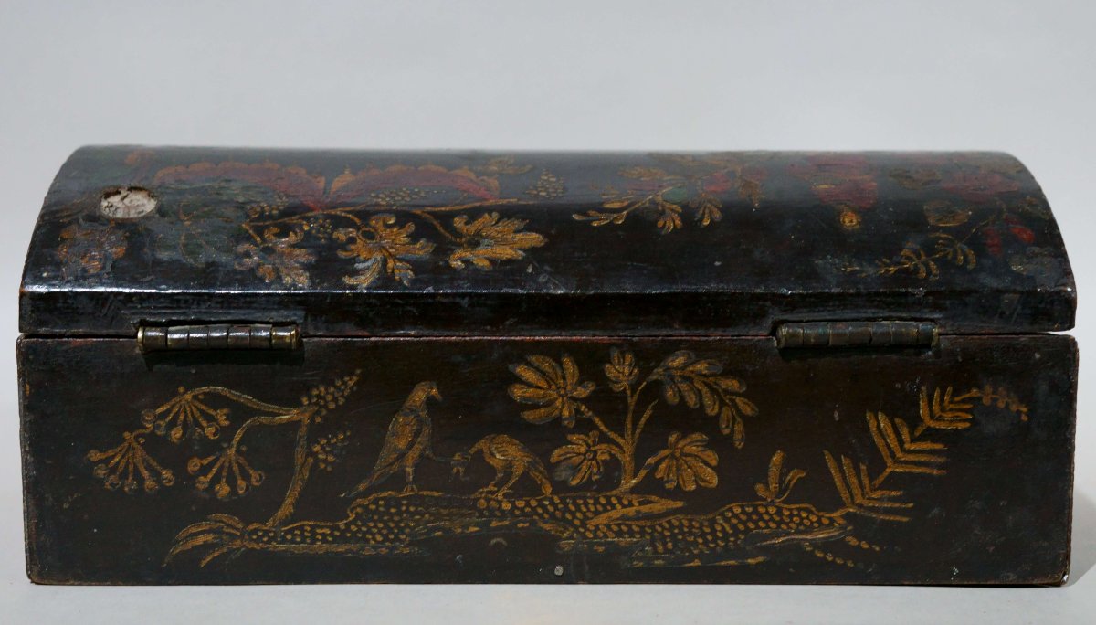 17th Lacquered And Gilded  Venetian Domed Box-photo-8