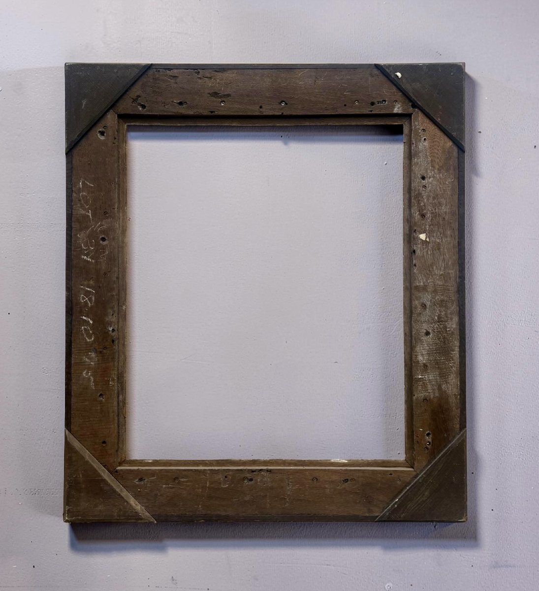 Impressive 19th Wooden Frame With Gilded Inlay-photo-6