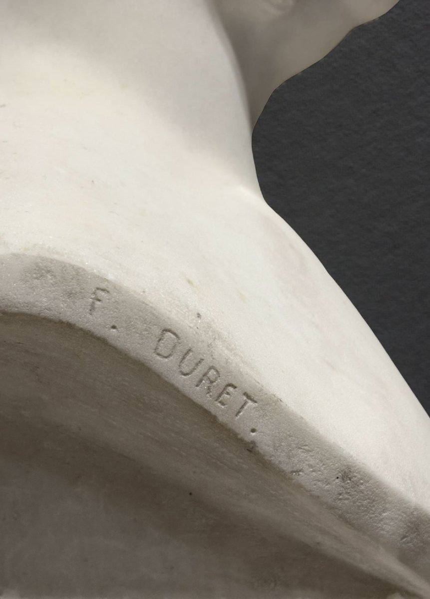 Francisque-joseph Duret (1804–1865) Marble Bust Of A Man-photo-8