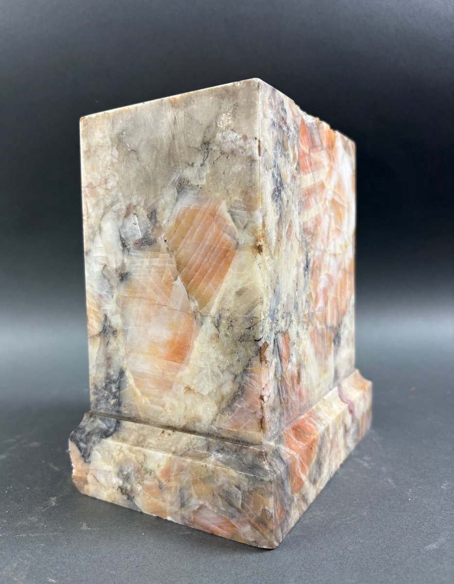 Grande Socle en Marbre pour Sculpture style Néoclassique fin 19éme-photo-2