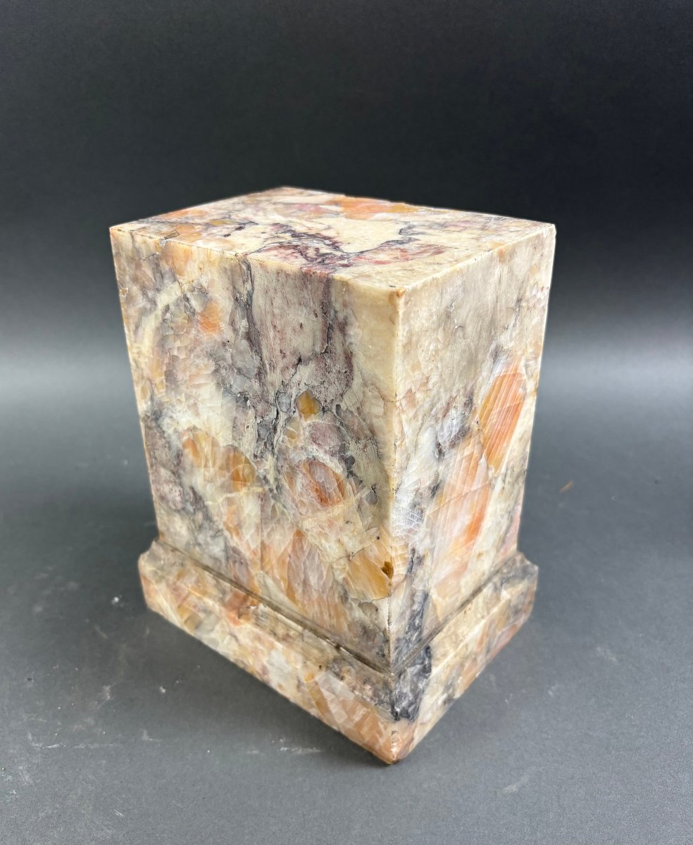 Grande Socle en Marbre pour Sculpture style Néoclassique fin 19éme-photo-4