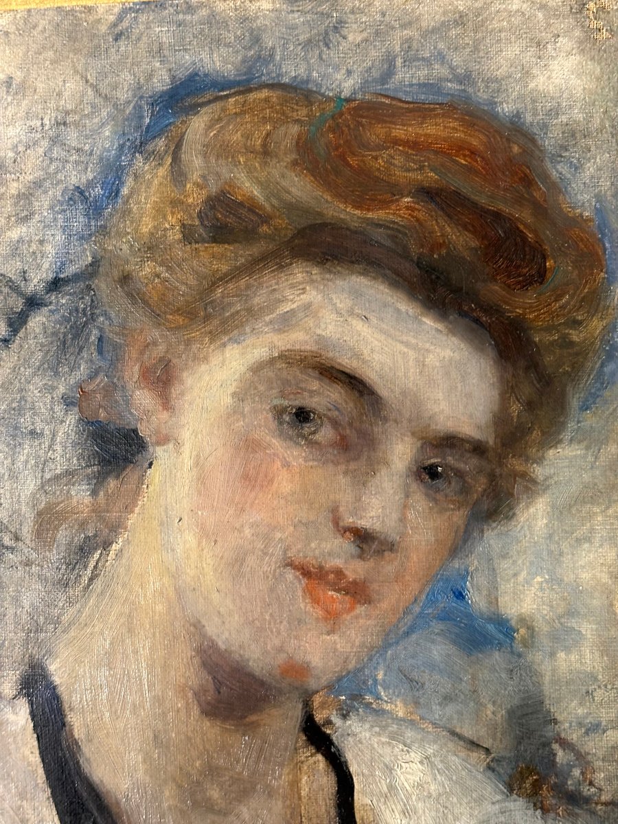 Hélène Le Roy d'Etiolles (1864–1939) Portrait Of A Girl-photo-3
