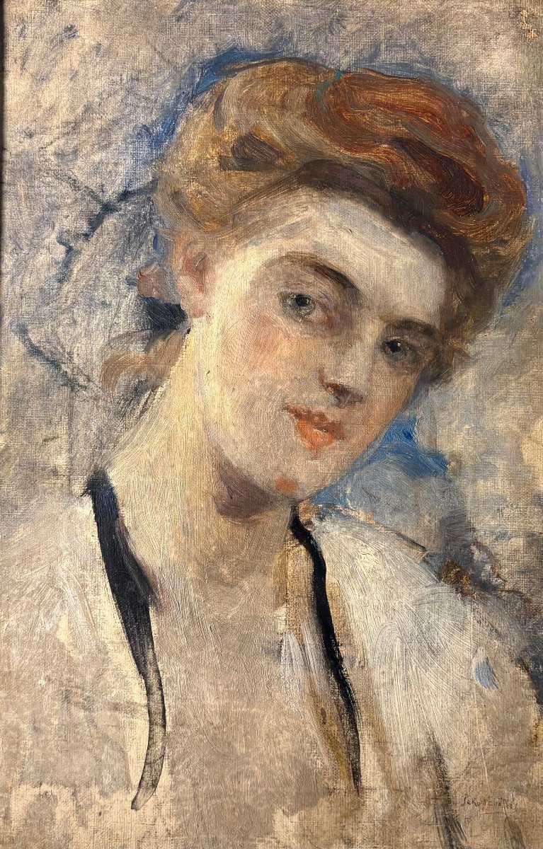 Hélène Le Roy d'Etiolles (1864–1939) Portrait Of A Girl-photo-7