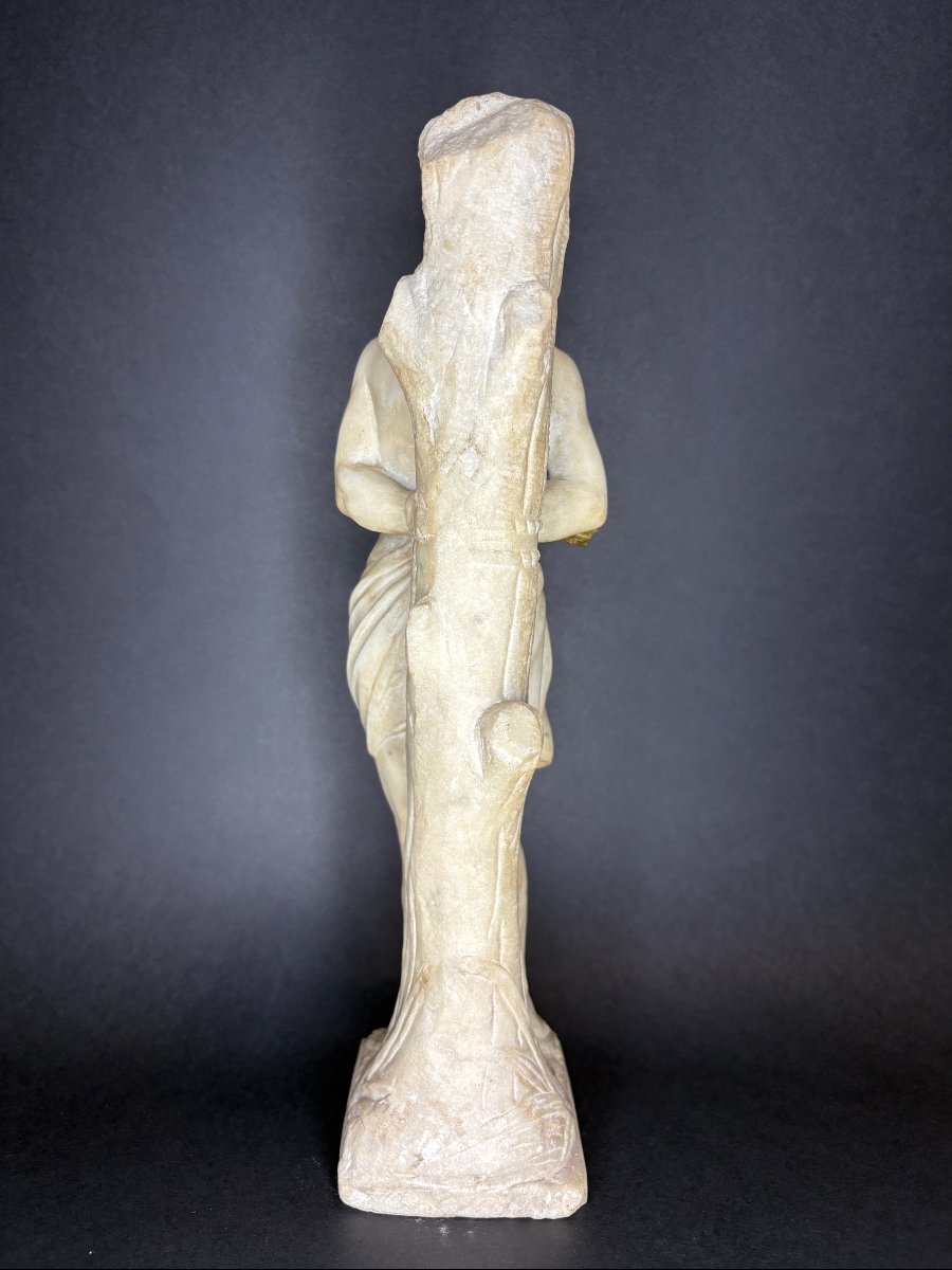 Saint Sébastien Sculpture en Marbre Italie 18éme -photo-1