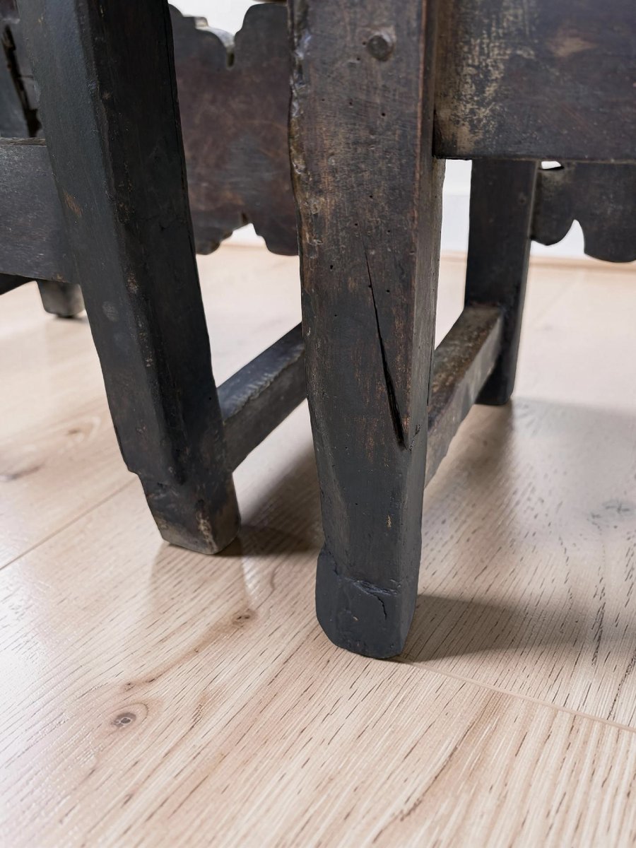 Pair Of 17th-century Lombard Fratine Chairs-photo-5