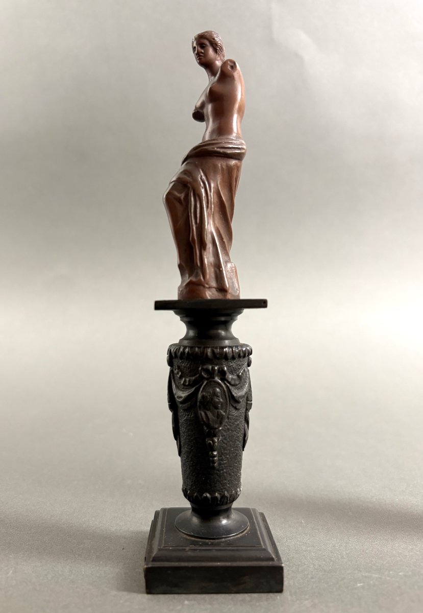 Paire de Statuettes en Bronze Néoclassiques Souvenir du Grand Tour 19éme-photo-5