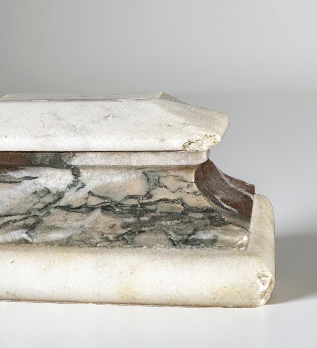 Encrier en Marbre Grand Tour Sarcophage Urne 19éme-photo-2