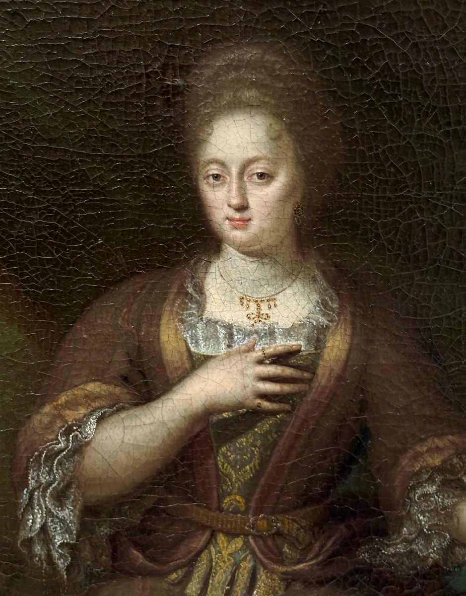 Gerard Wigmana (1673-1741) Portrait de Dame Ecole Hollandaise du 18éme-photo-4