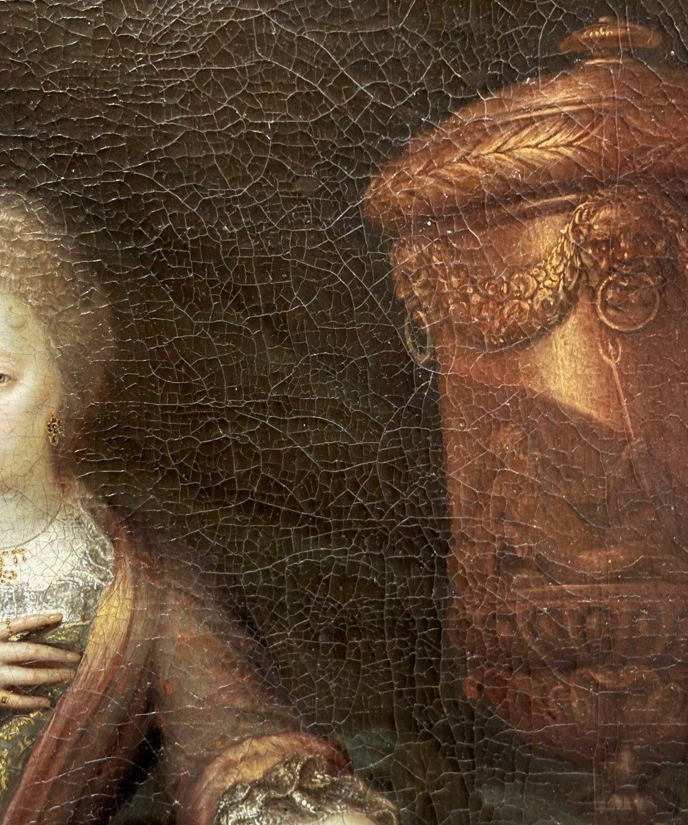Gerard Wigmana (1673-1741) Portrait de Dame Ecole Hollandaise du 18éme-photo-3