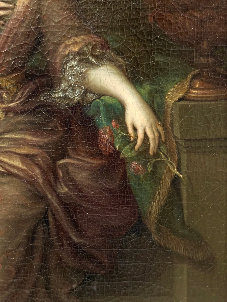 Gerard Wigmana (1673-1741) Portrait de Dame Ecole Hollandaise du 18éme-photo-7