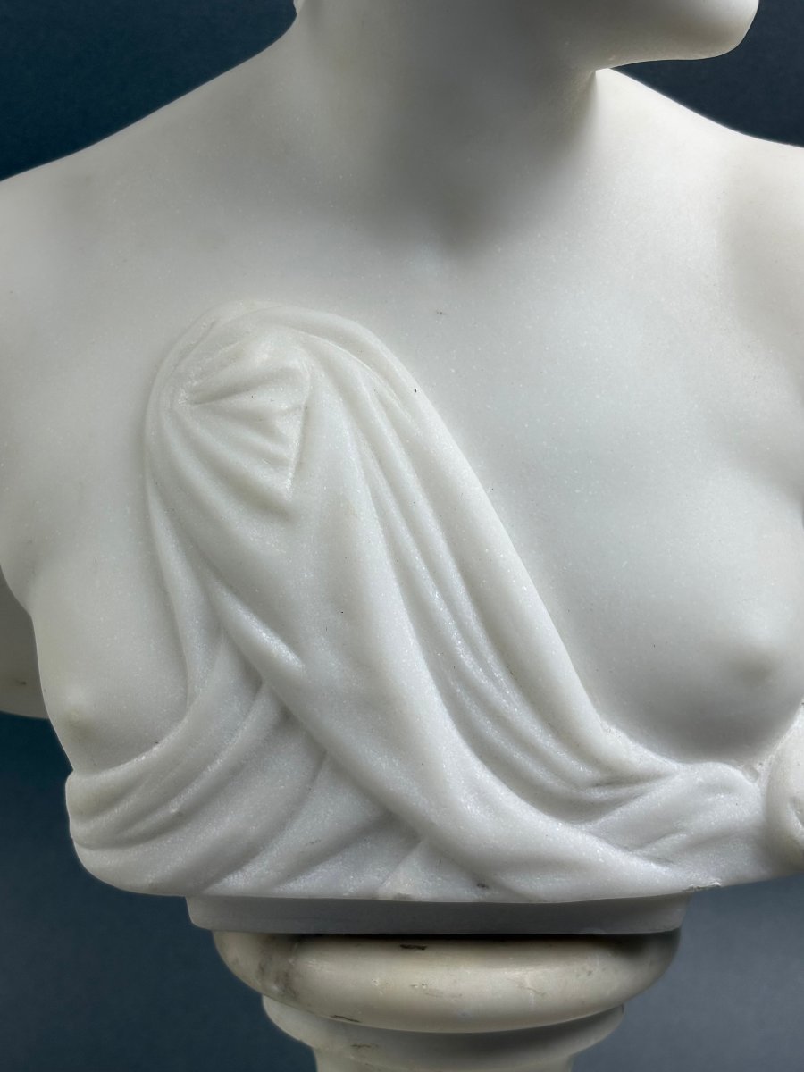 19th Florentine Marble Bust Of The Venus Italica, Grand Tour-photo-3