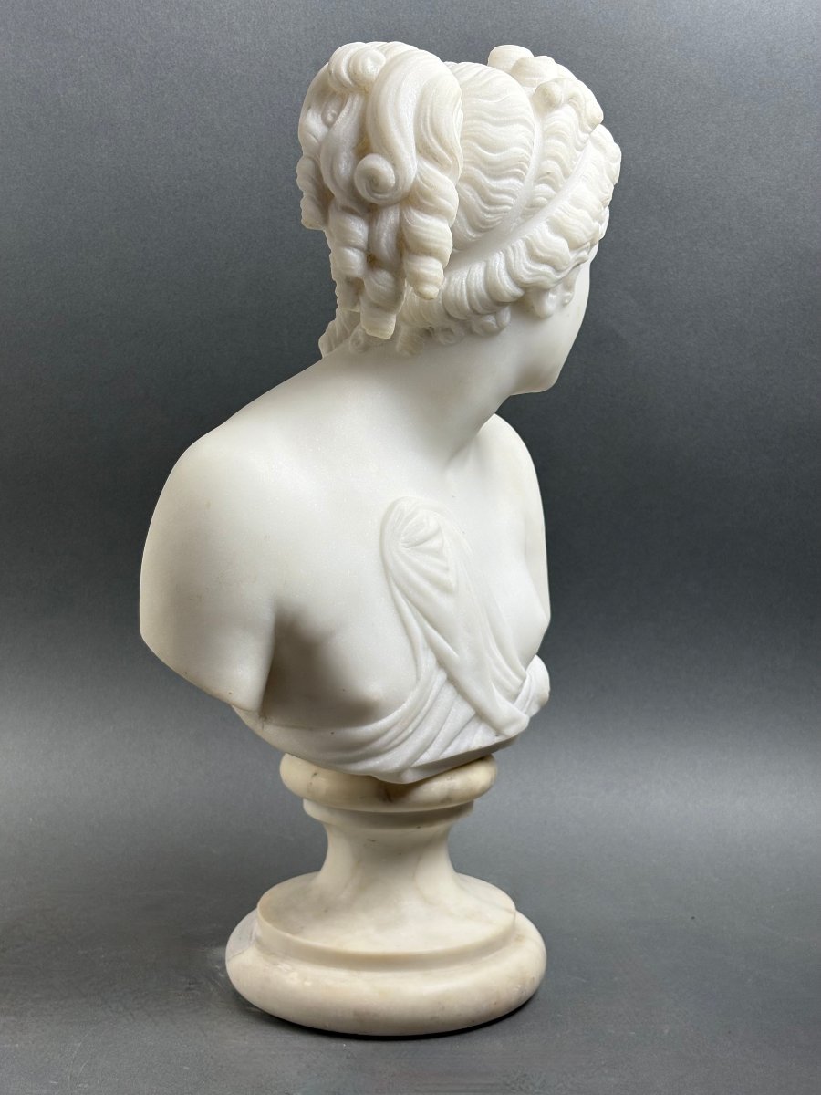 19th Florentine Marble Bust Of The Venus Italica, Grand Tour-photo-3