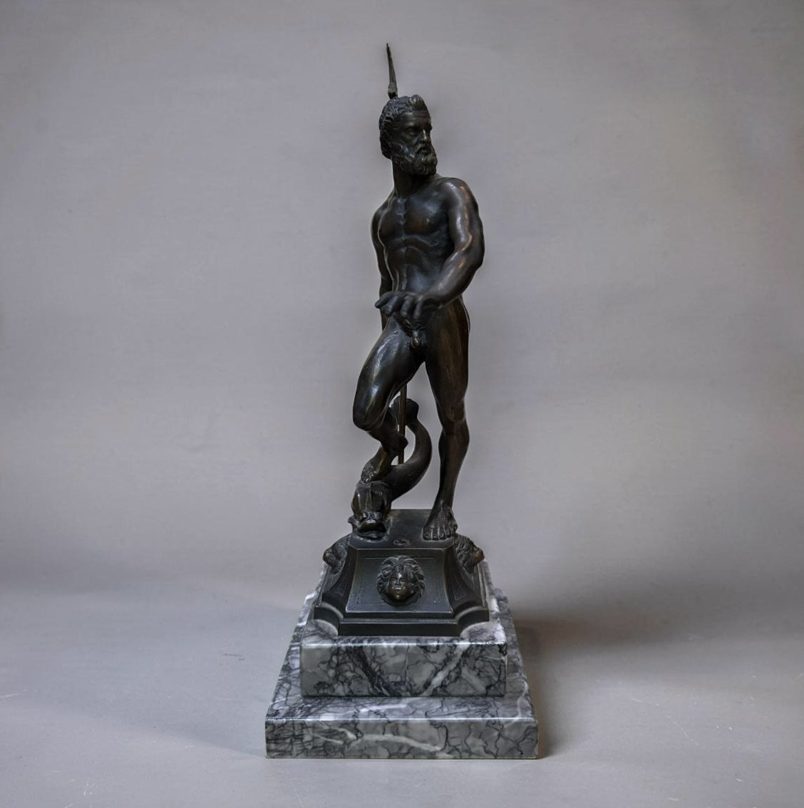Statue en Bronze de Neptune d'aprés Jean de Boulogne Fonderie venturi-photo-2