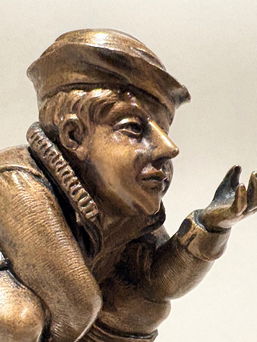 Collectible Bronze Sculpture, Folk Art, Germany Or Flanders, 19th Century-photo-1