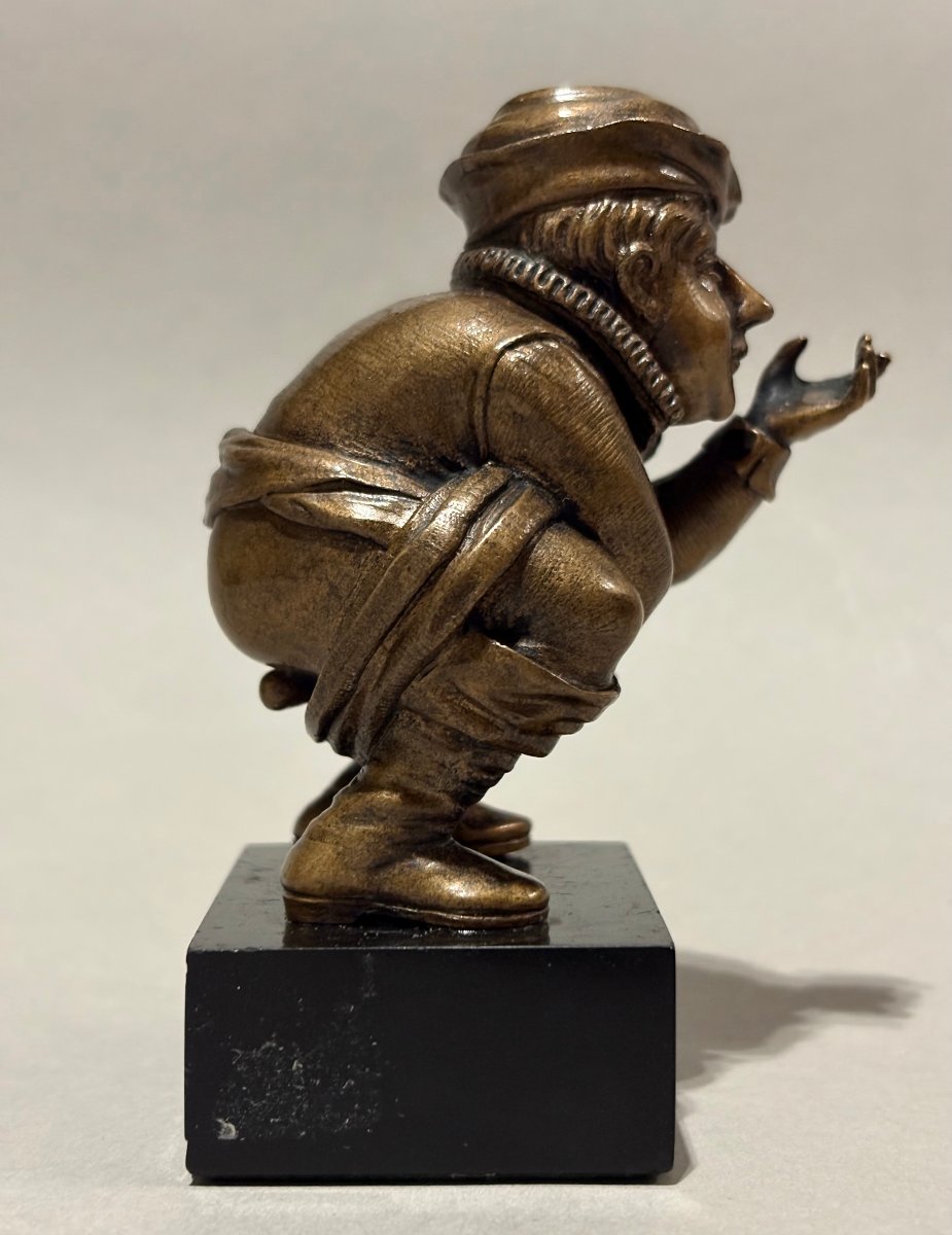 Collectible Bronze Sculpture, Folk Art, Germany Or Flanders, 19th Century-photo-2