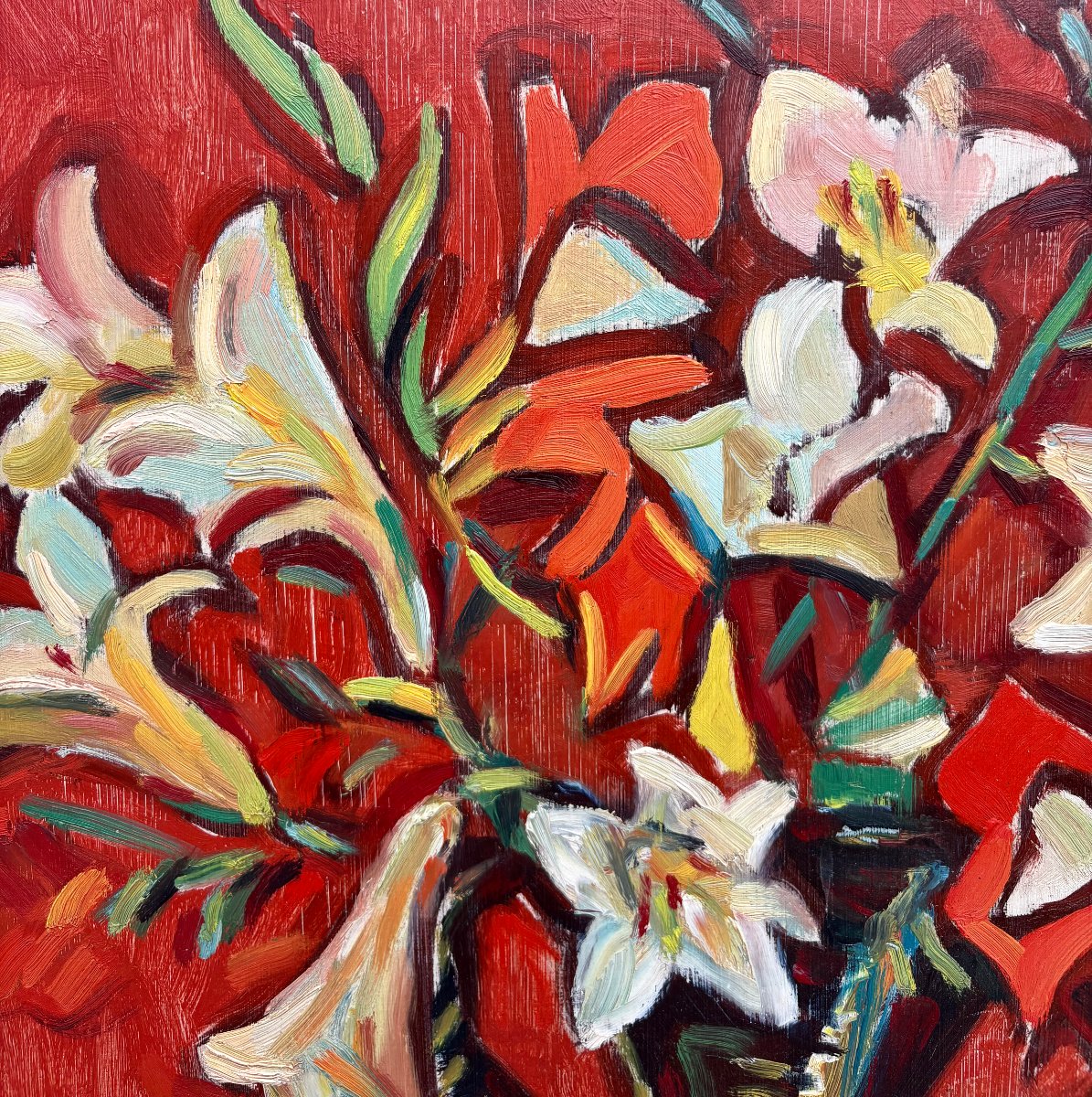 Louis Ferrand (1905-1992) Nature Morte Vase de fleurs daté 1961-photo-2