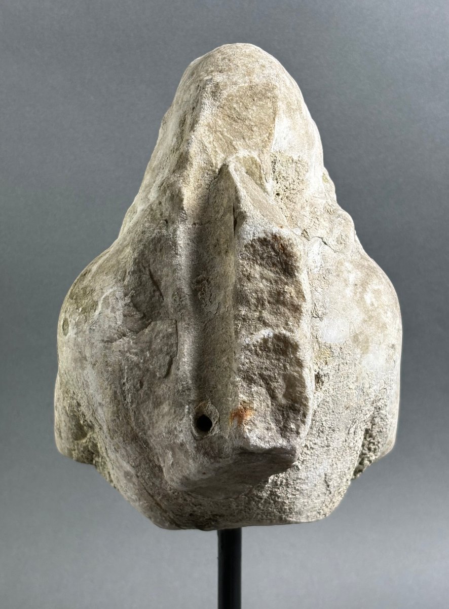 Marble Triton: Fragment Of An Italian Baroque Sculpture, Mid-17th Century-photo-4