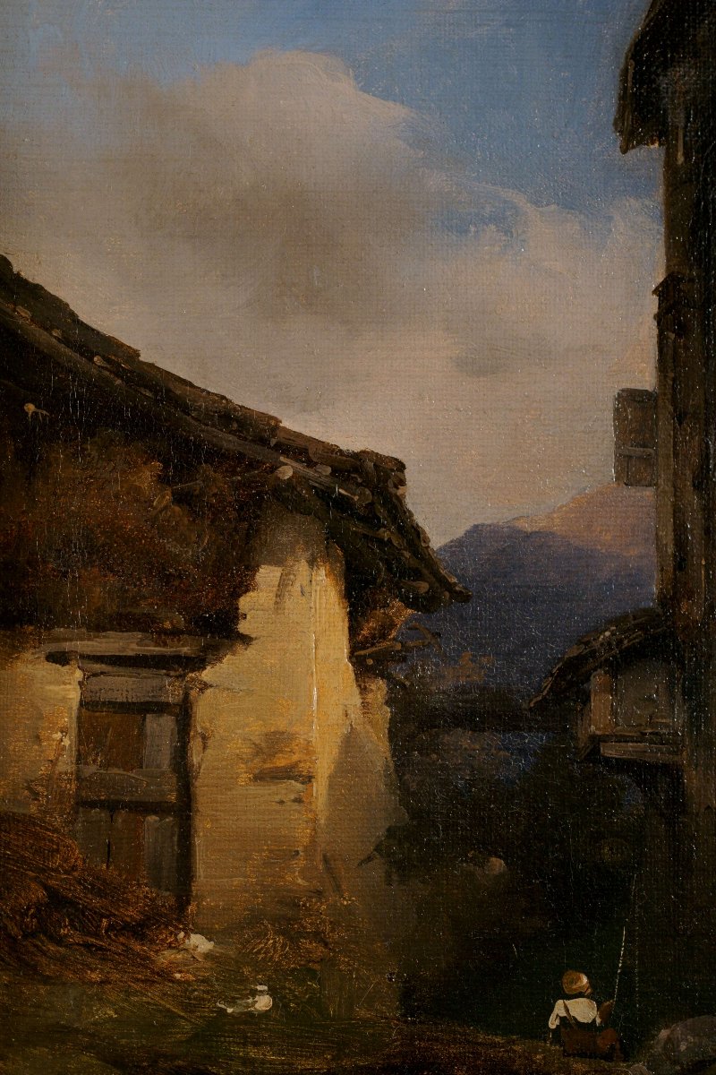 Domenico Induno (1815–1890), “swiss Landscape,” Bernasconi Collection-photo-3