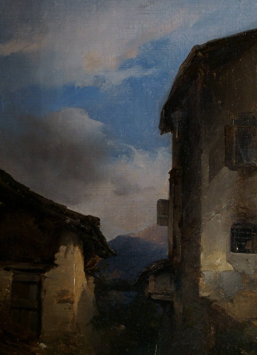 Domenico Induno (1815–1890), “swiss Landscape,” Bernasconi Collection-photo-4
