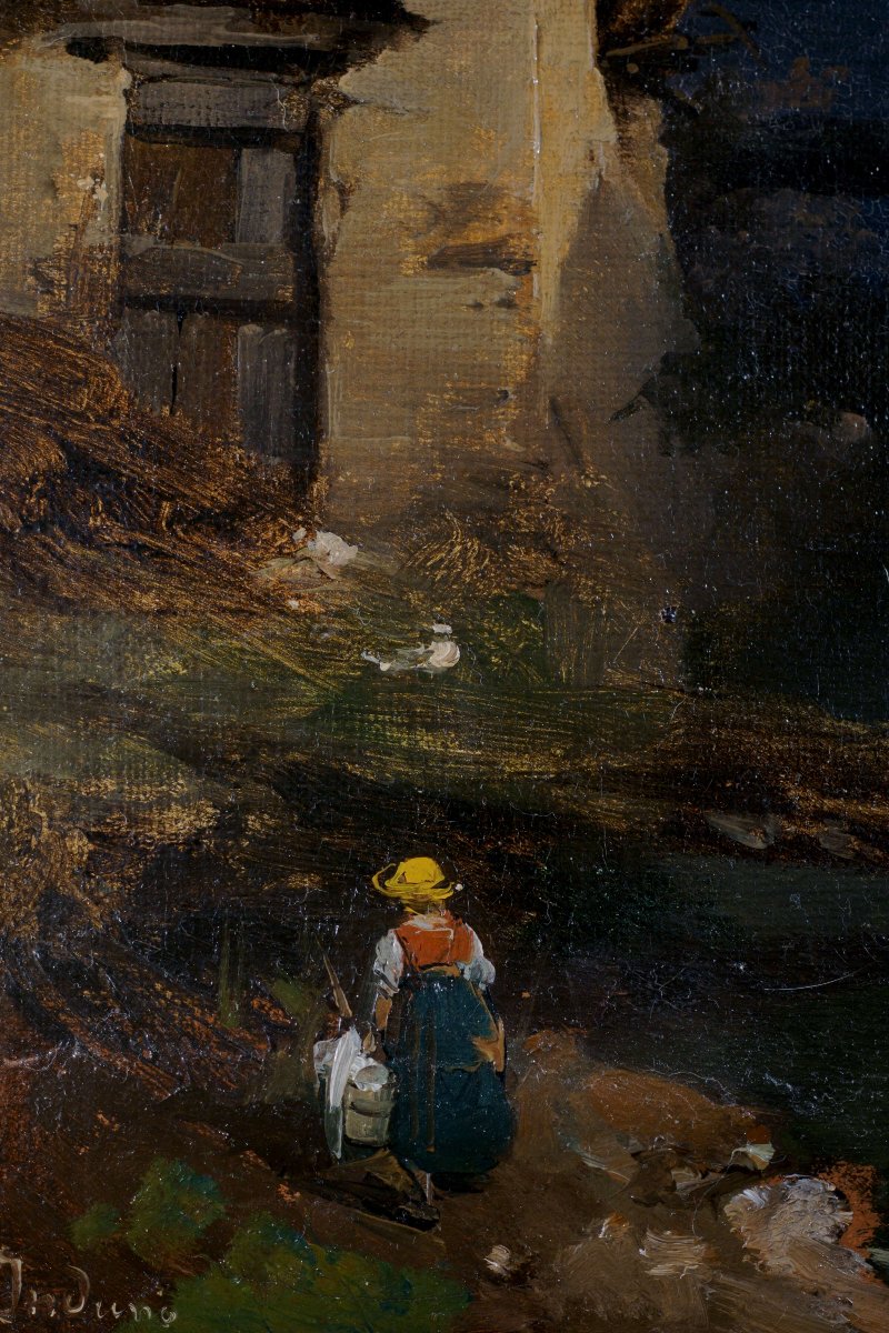 Domenico Induno (1815–1890), “swiss Landscape,” Bernasconi Collection-photo-1