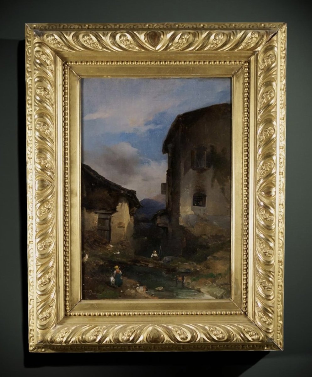 Domenico Induno (1815–1890), “swiss Landscape,” Bernasconi Collection