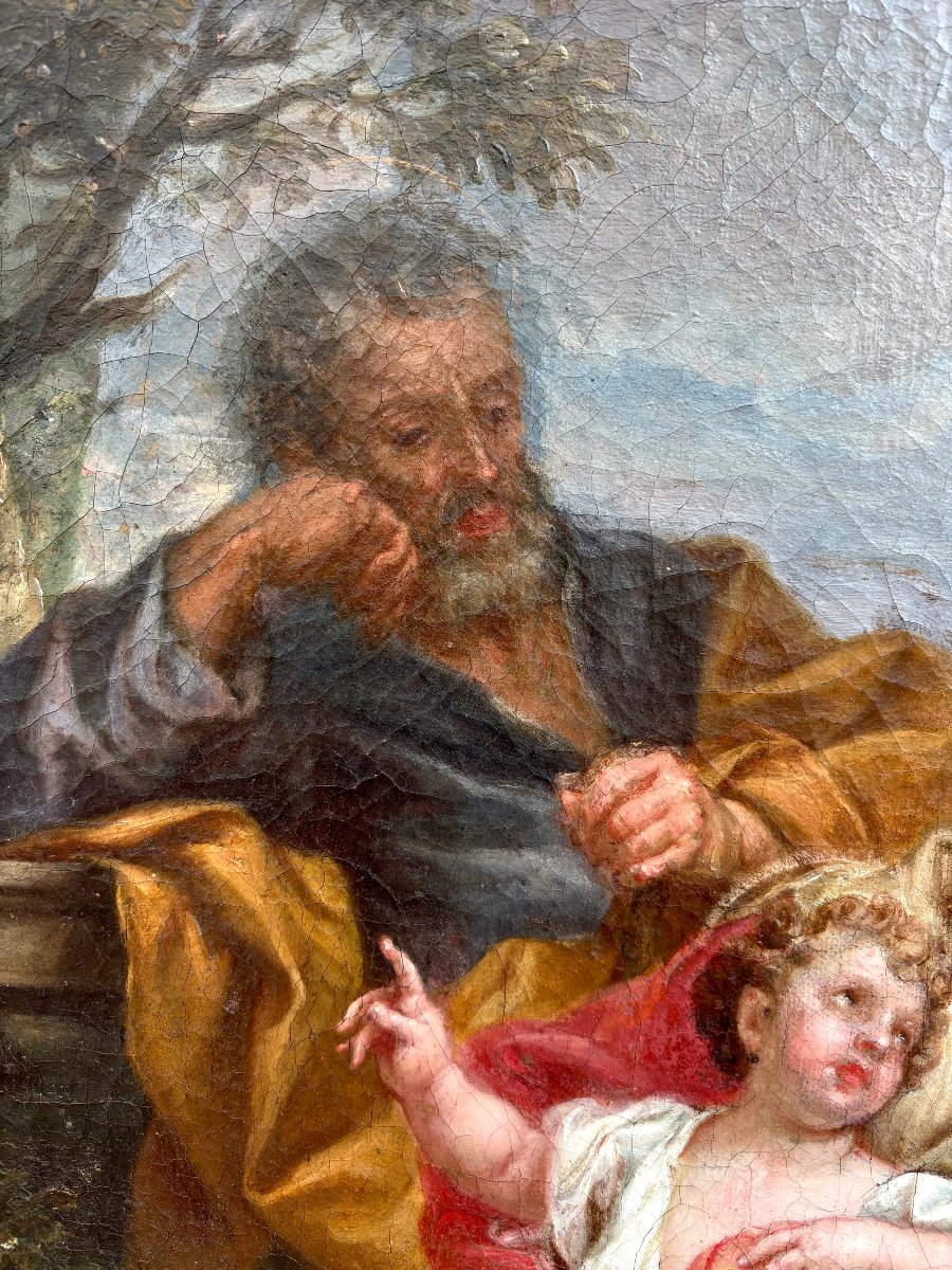 17th Italian Baroque School "rest On The Flight Into Egypt" -photo-1