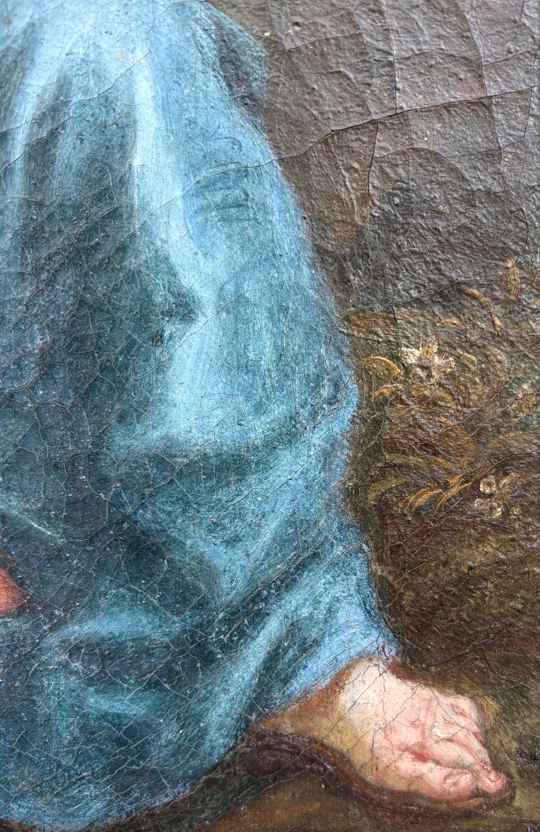 17th Italian Baroque School "rest On The Flight Into Egypt" -photo-3