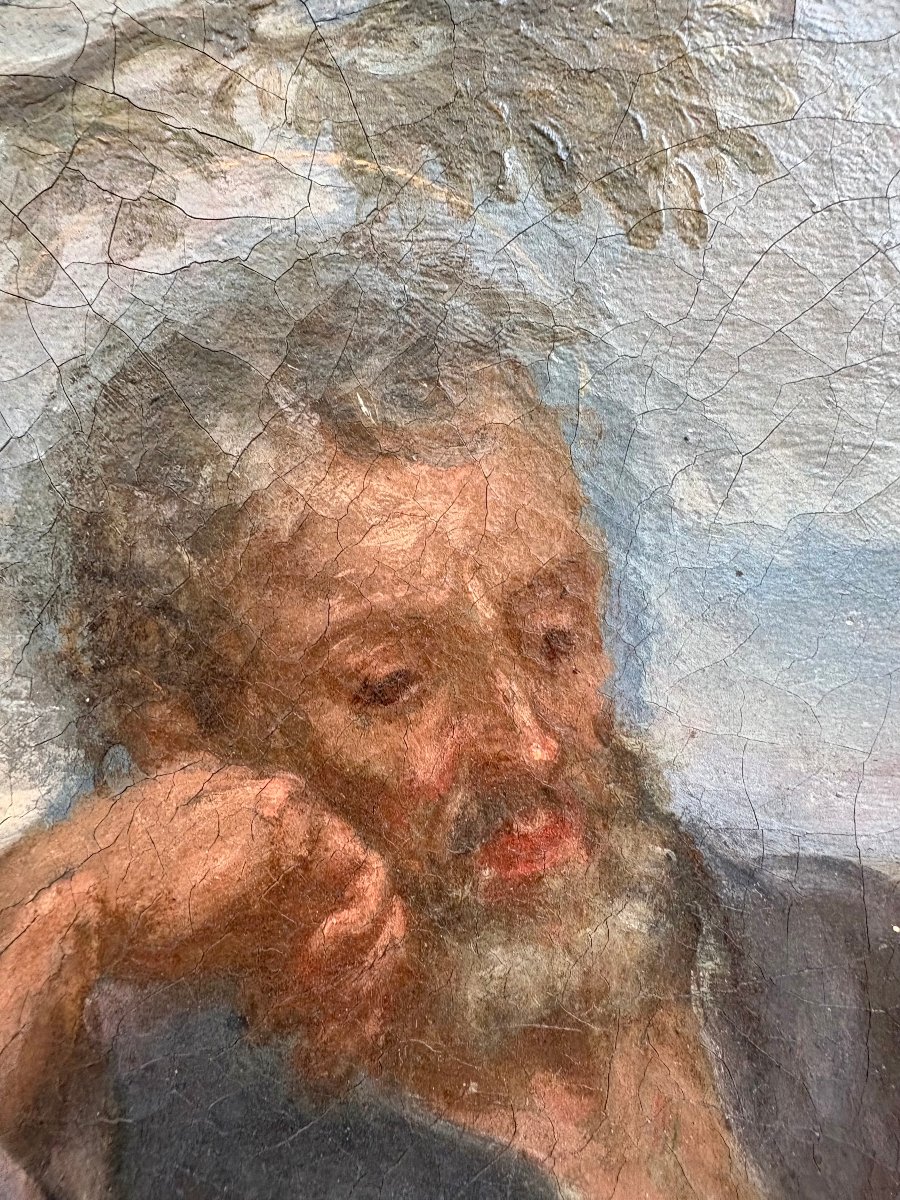 17th Italian Baroque School "rest On The Flight Into Egypt" -photo-6