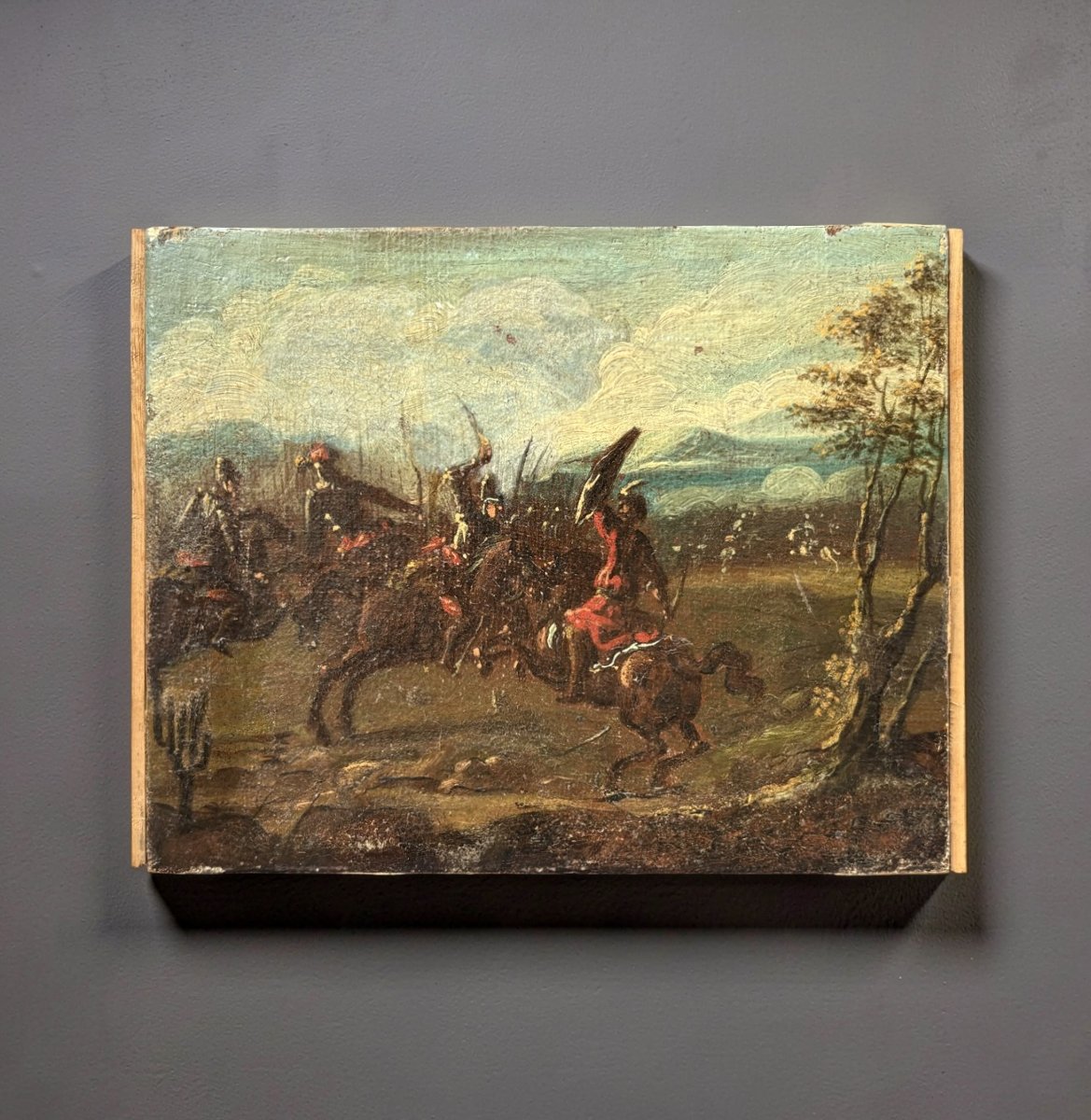17th Baroque Battle Scene By A Follower Of Jacques Courtois-photo-2