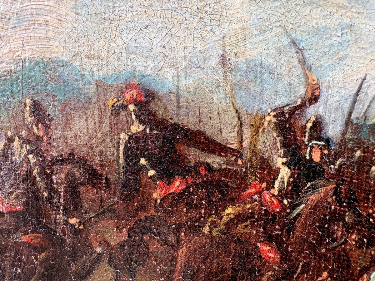 17th Baroque Battle Scene By A Follower Of Jacques Courtois-photo-4