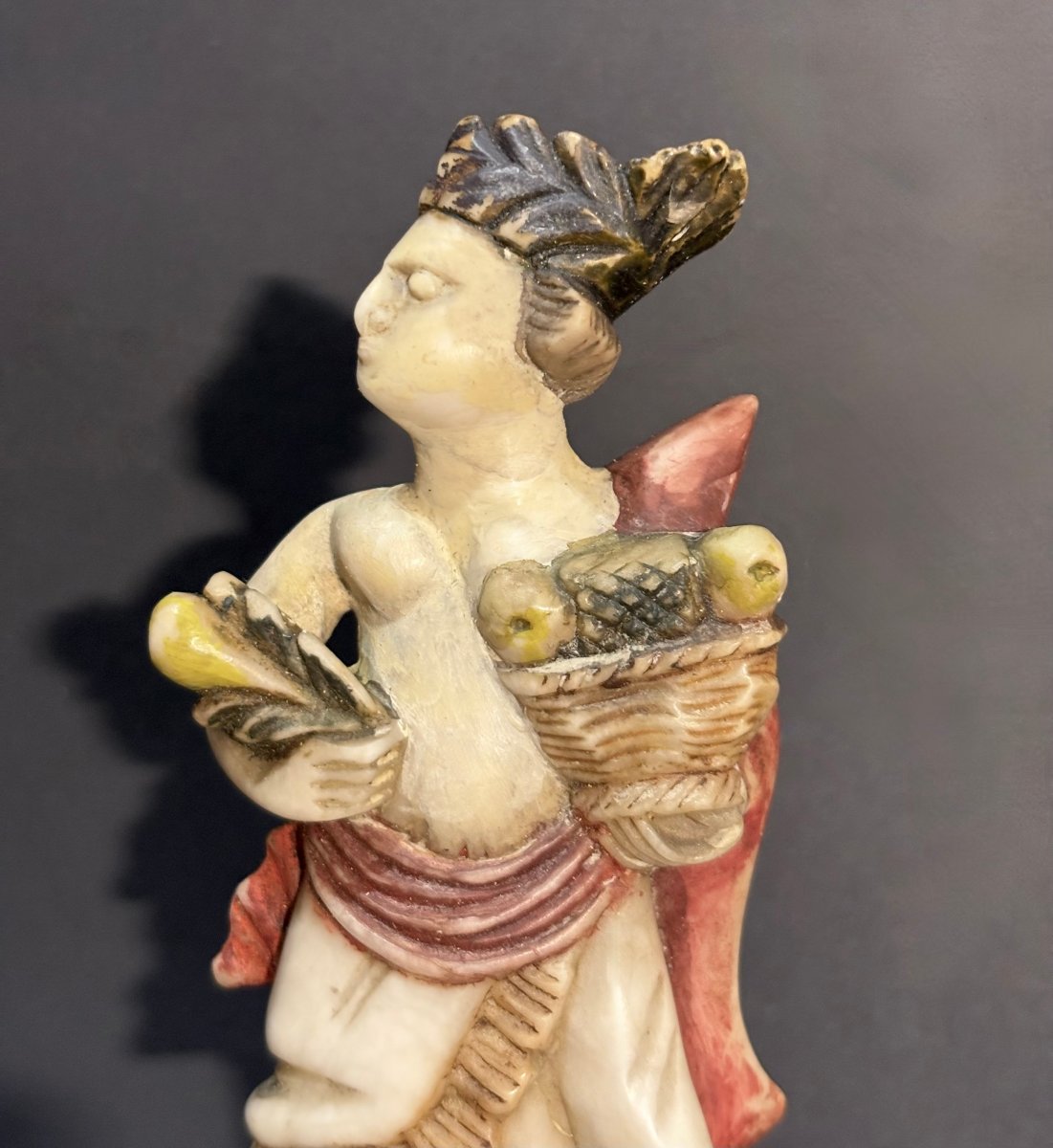 "the Four Seasons," 17th Polychrome Alabaster Group From Northern Italy-photo-3