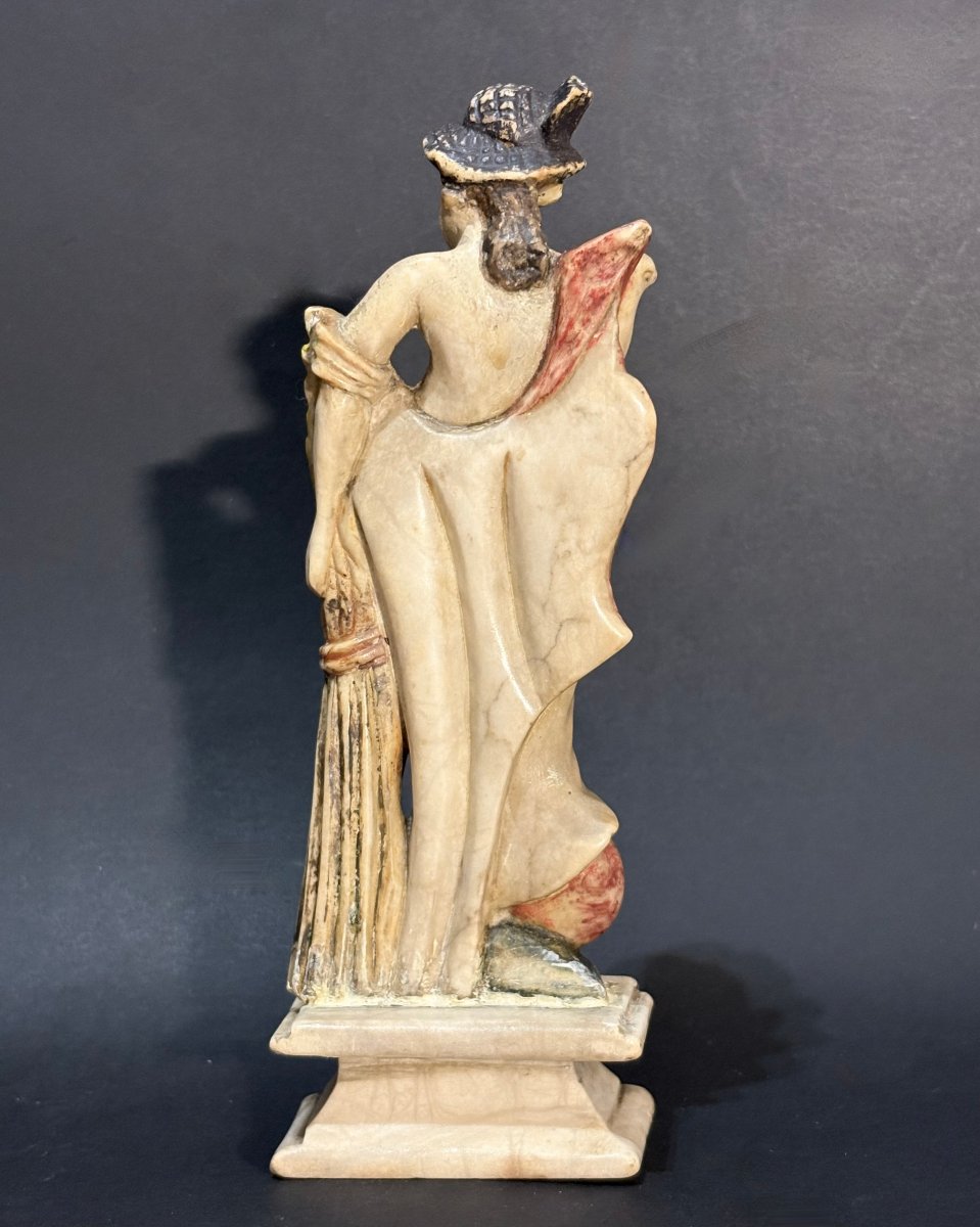 "the Four Seasons," 17th Polychrome Alabaster Group From Northern Italy-photo-5