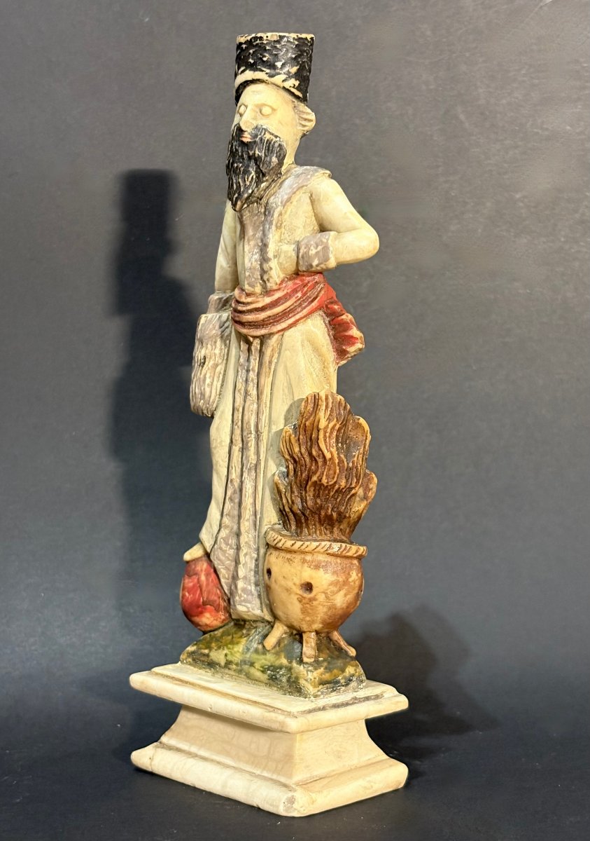 "the Four Seasons," 17th Polychrome Alabaster Group From Northern Italy-photo-8