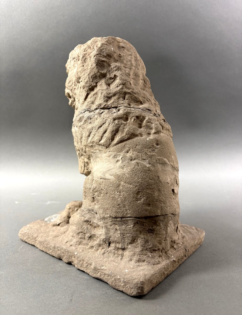 16th Sculpture In Pietra Serena Lion Marzocco Florentine School-photo-7