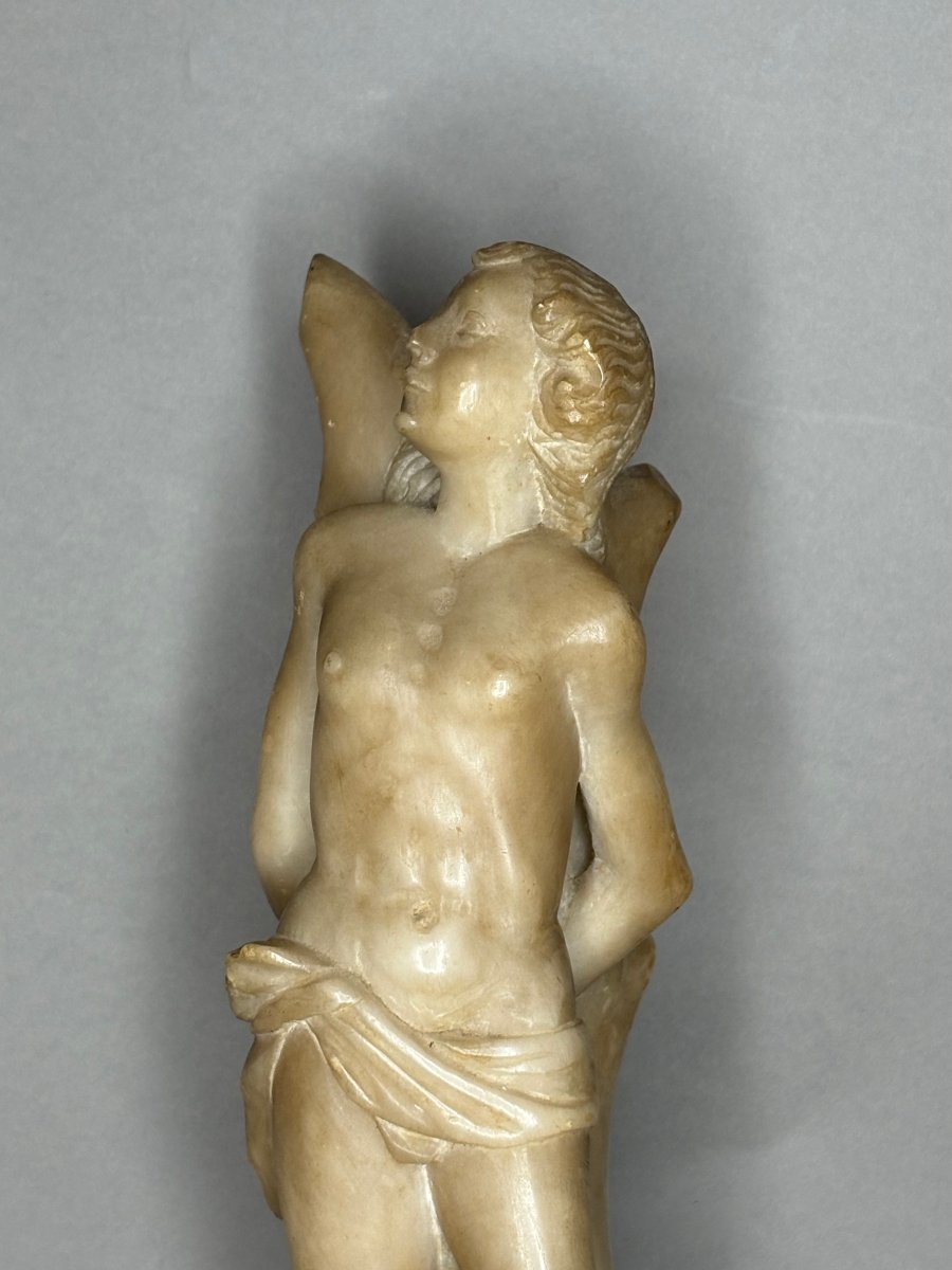 Saint Sébastien, Sculpture en Albâtre, Italie du Nord, XVIIe siècle-photo-4